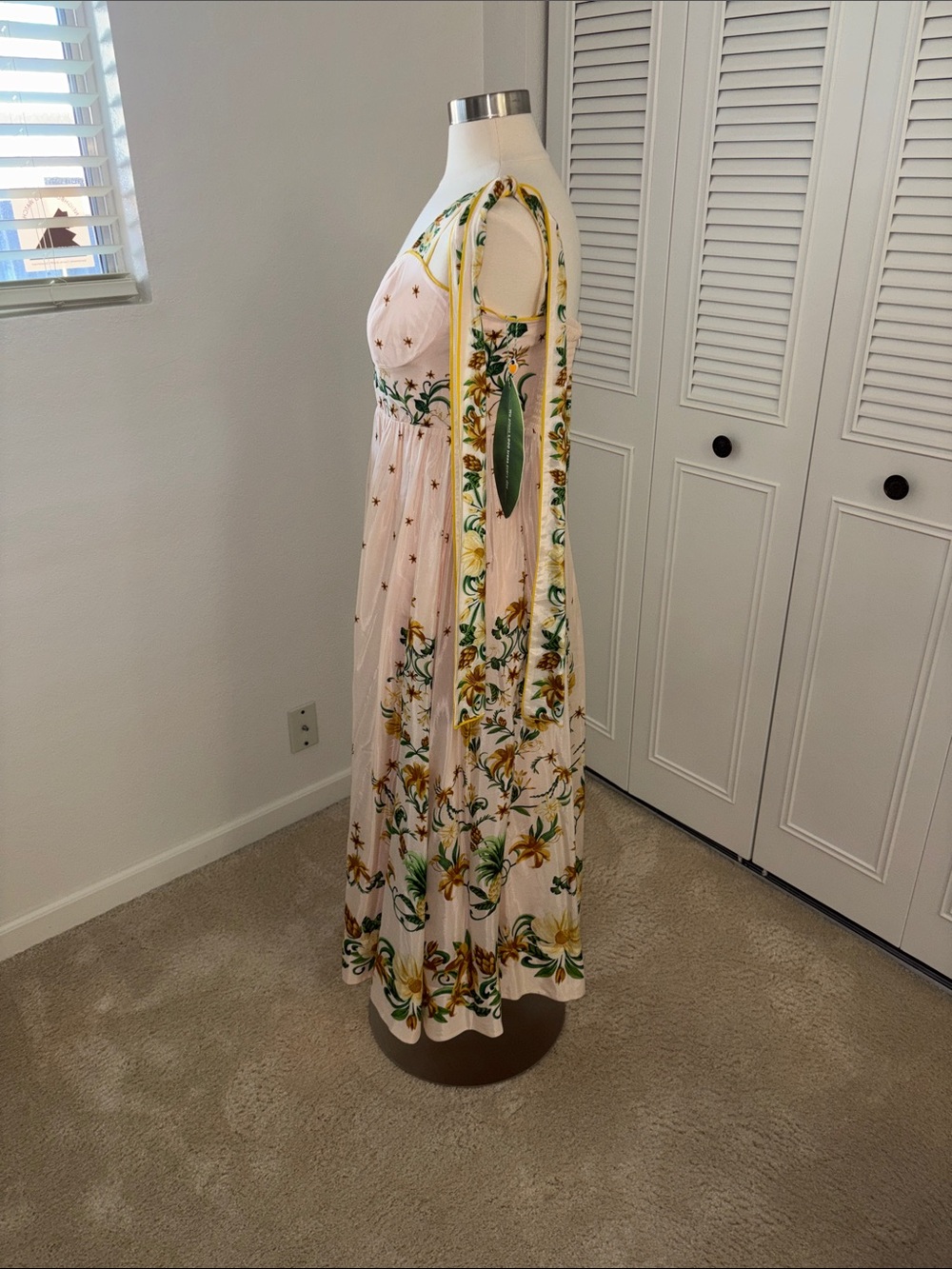 FARM Rio Pink Floral Embroidered Maxi Dress - Picture 5 of 8